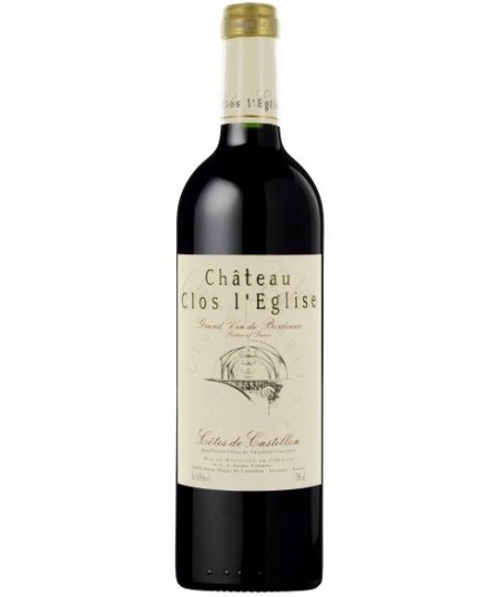 CHÂTEAU CLOS L'EGLISE 2000 - CASTILLON-CÔTES DE BORDEAUX AOP